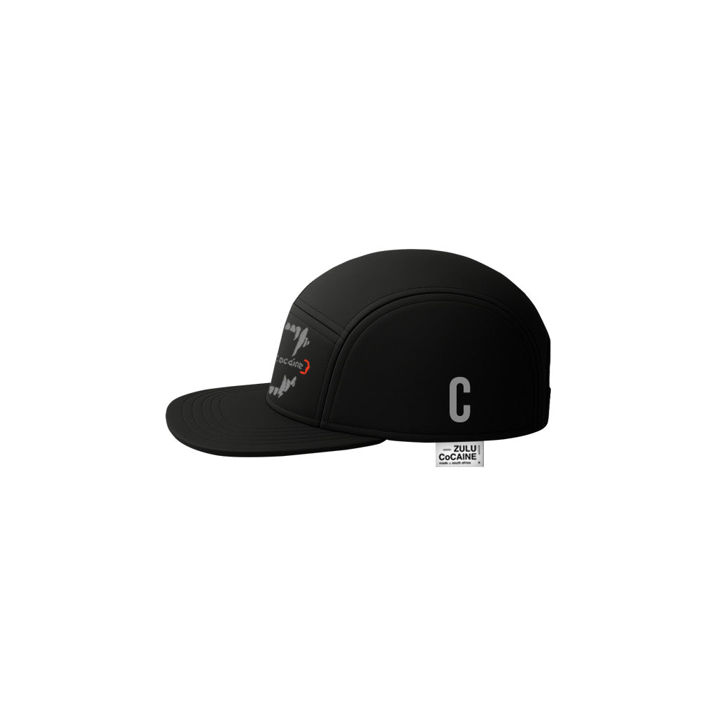 5-PANEL BLACK JAWZ CAP