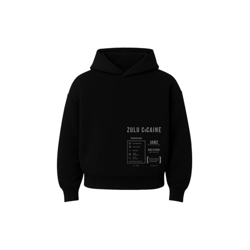 OVERSIZED BLACK JAWZ HOODED SWEATER